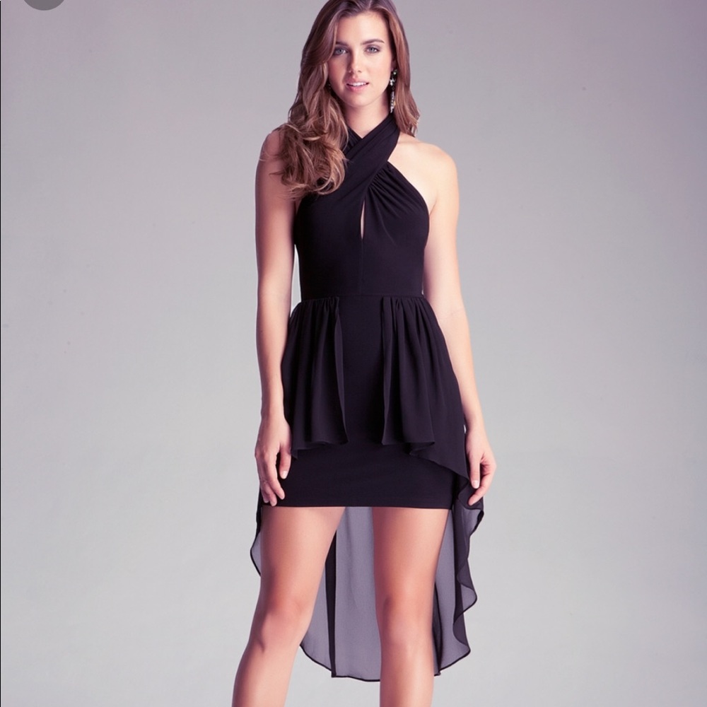 Bebe | Hi Lo Cut Out Dress